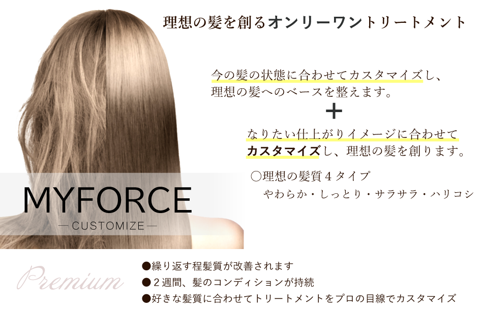 カスタマイズプレミアトリートメント MYFORCE